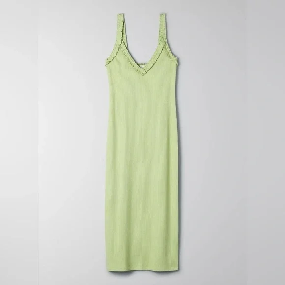 Aritzia Wilfred Free Halo Dress in Pistachio Pudding - Picture 6 of 15